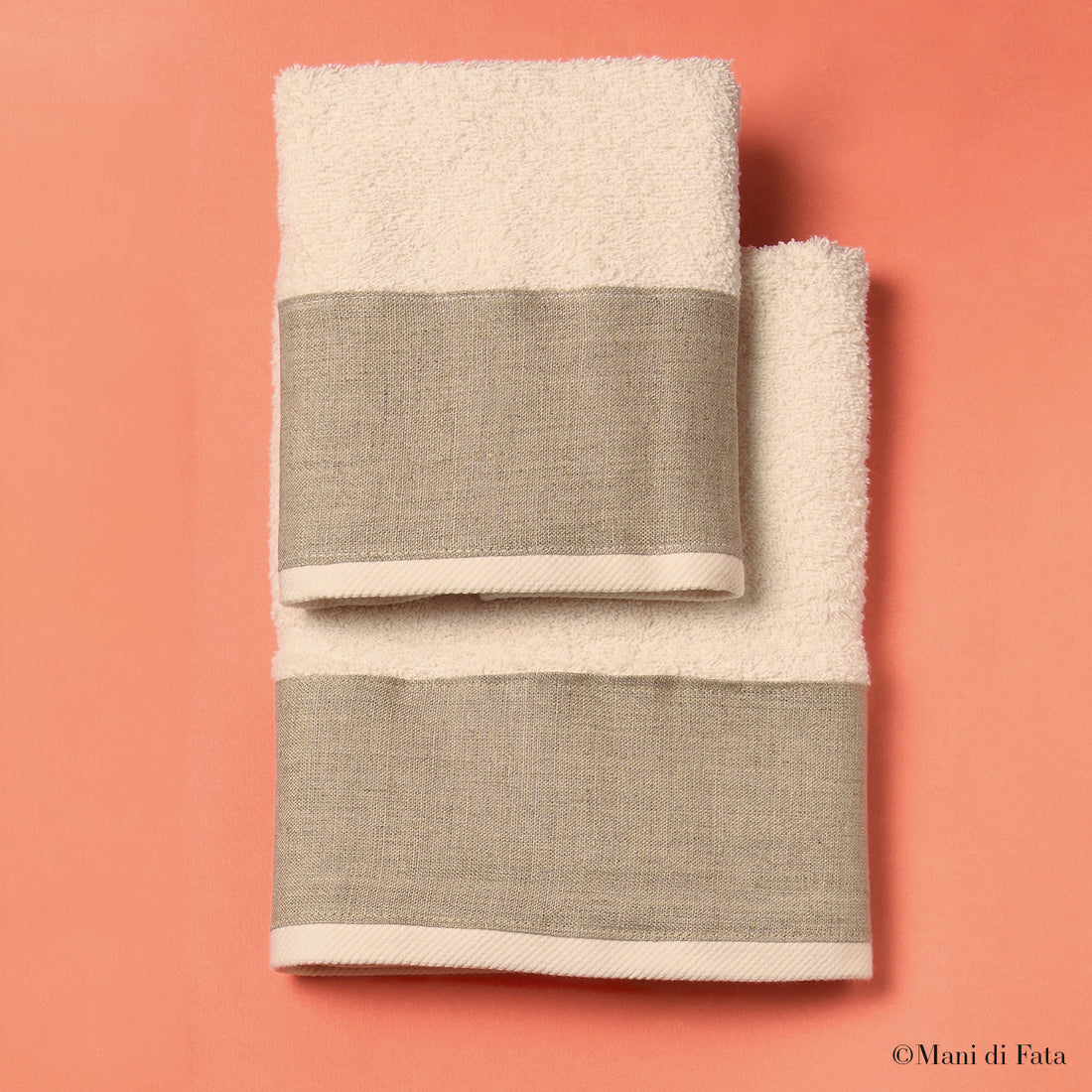 Coppia spugna balza in lino