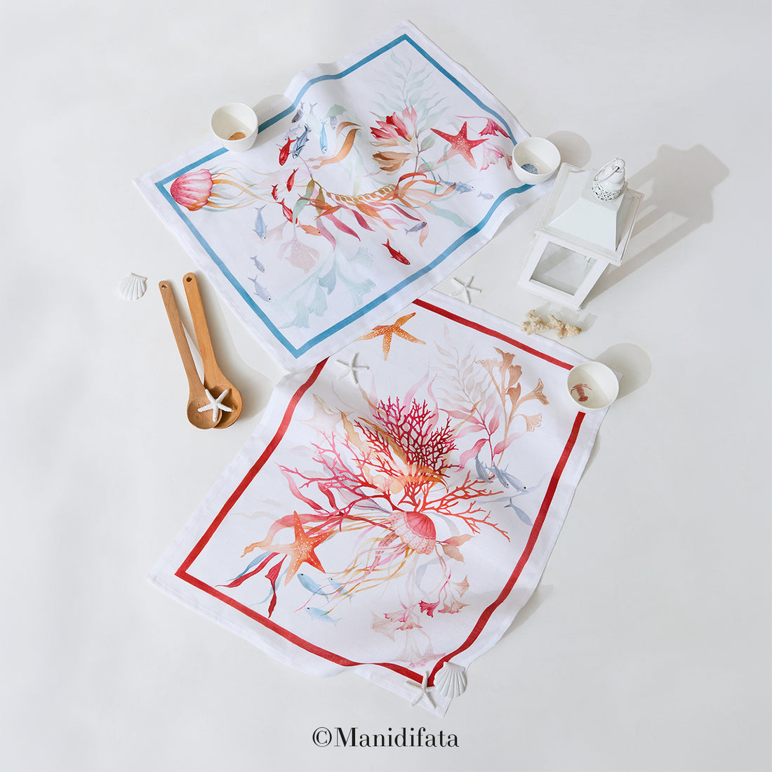 Asciugapiatti in lino Ondiva