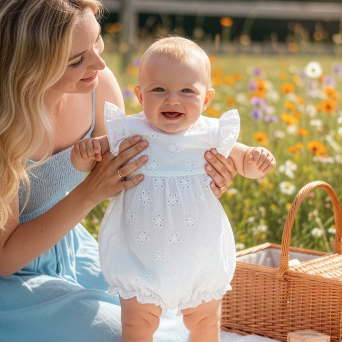 Pagliaccetto bimba in sangallo