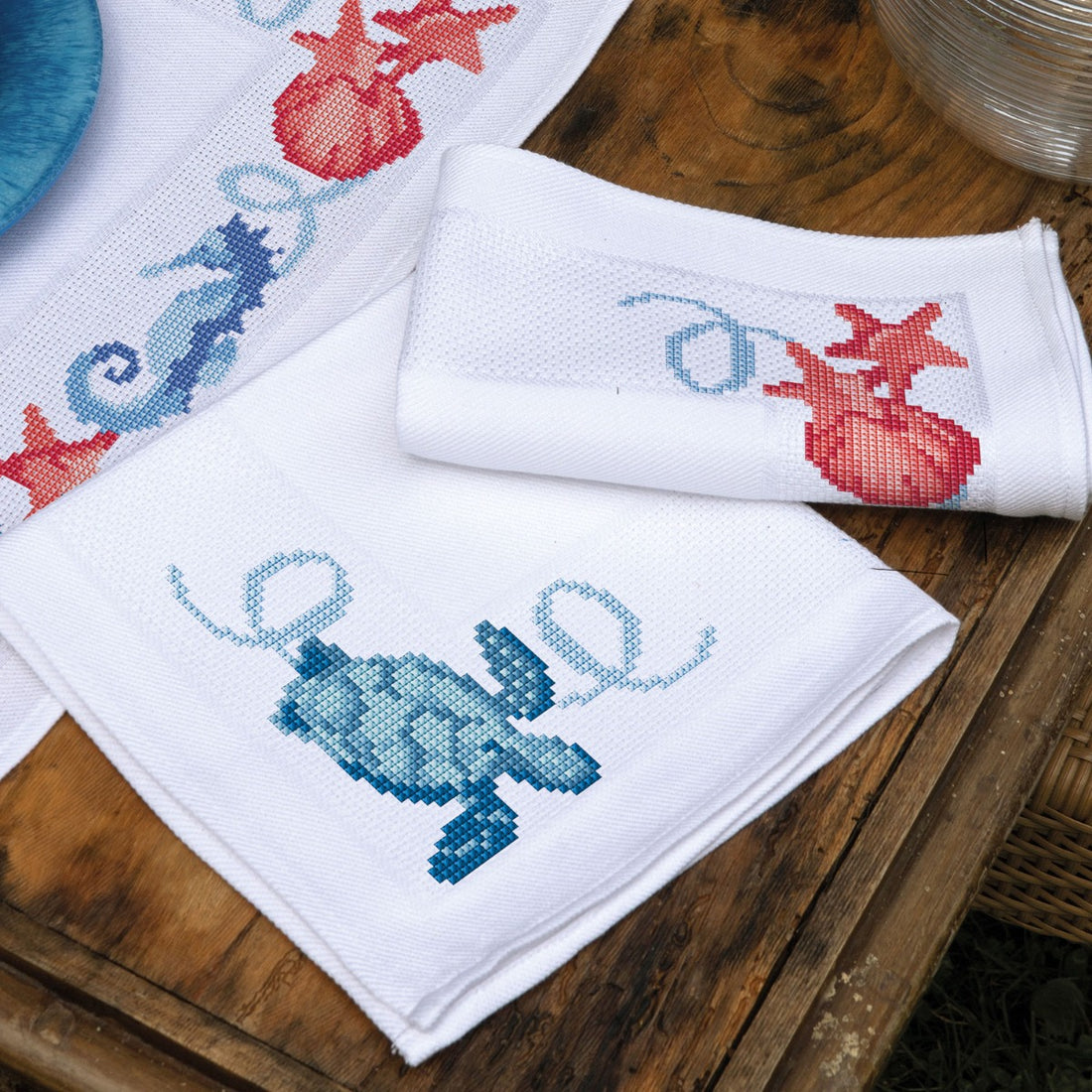 Kit tovaglietta all'americana punto croce Marittimo