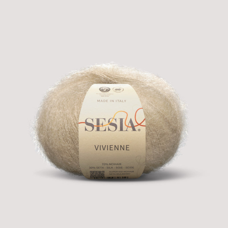 Gomitolo Sesia Vivienne da 25 gr. VX 0247 sabbia