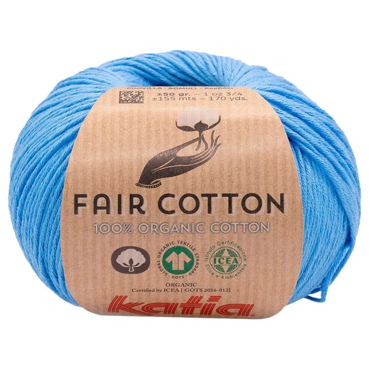 Gomitolo Fair Cotton da 50 gr VX 00056 Blu