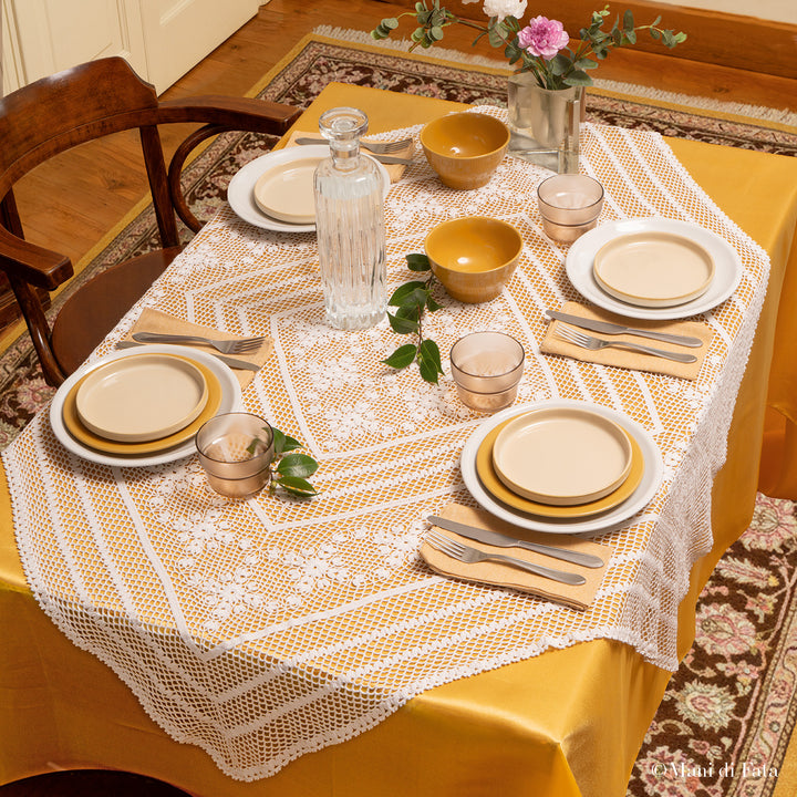 Schema su carta tovaglia quadrata a cornici (007601)