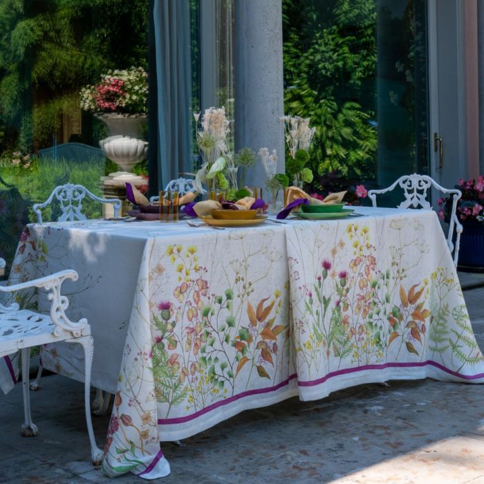 Tovaglia in lino da 12 posti Selvatica