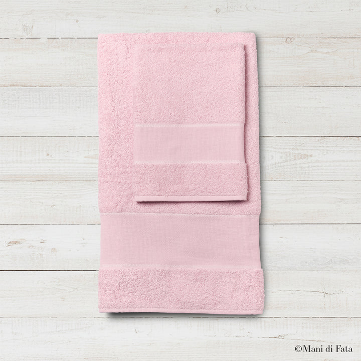 Parure spugna rosa Asti ricamo punto croce 