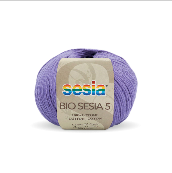 Gomitolo Bio Sesia 5 da 50 gr. VX 0901 lavanda