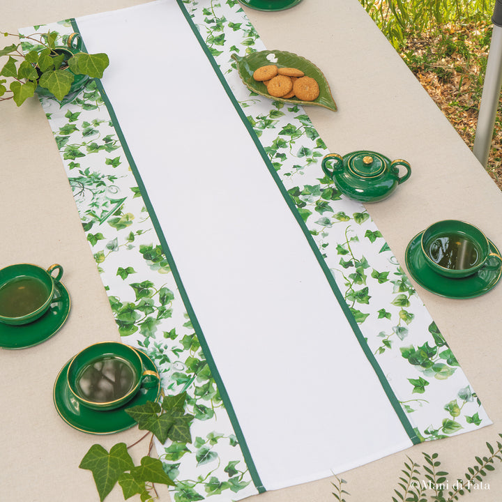 Lista fantasia edera con inserto in tela aida