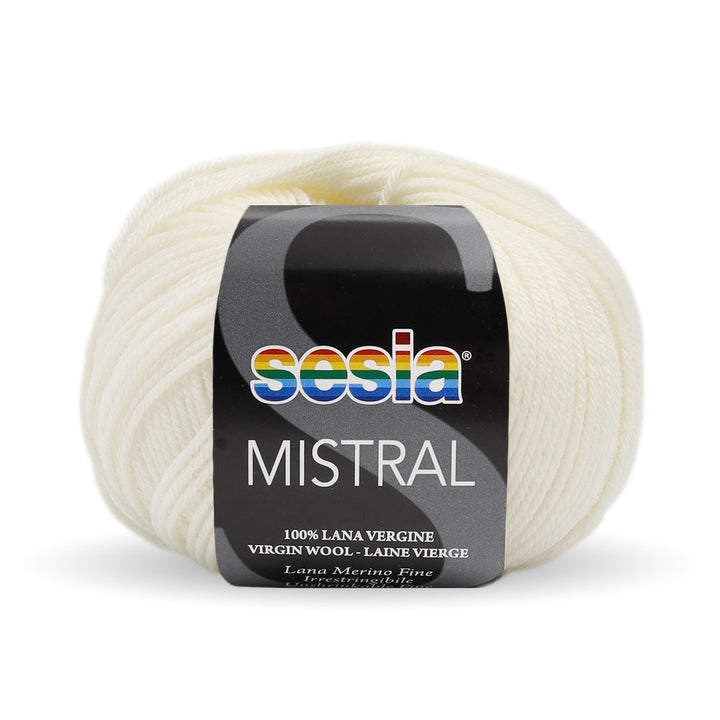 Gomitolo Sesia Mistral da 50 gr. VX 0207 panna