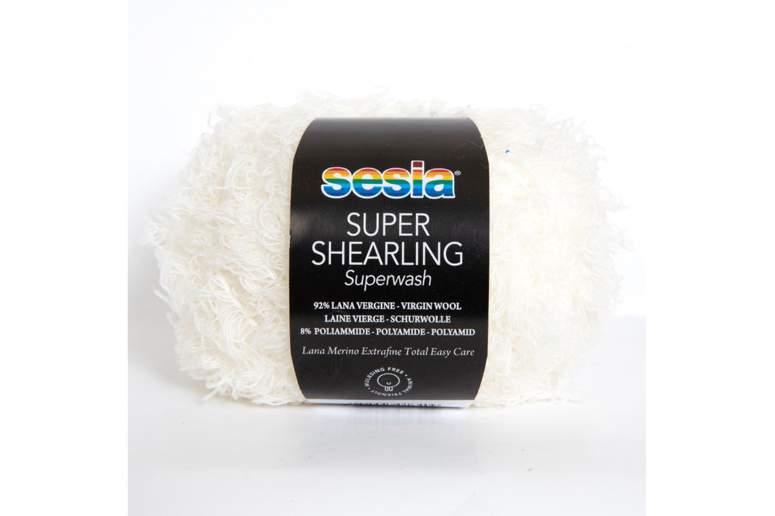 Gomitolo Sesia Super Shearling da 50 gr. VX 0207 panna