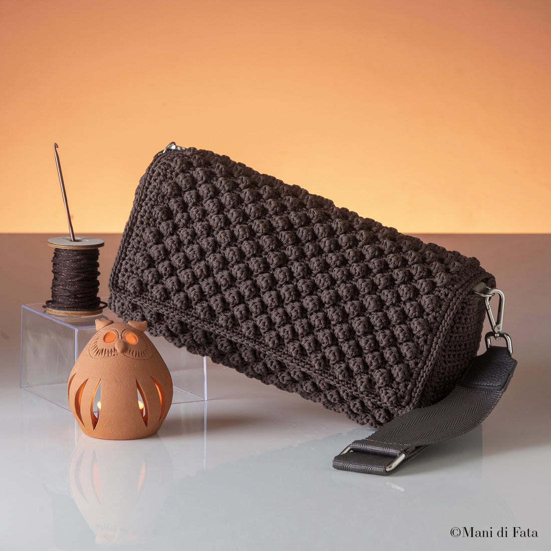 kit borsa Autunno Couture all'uncinetto