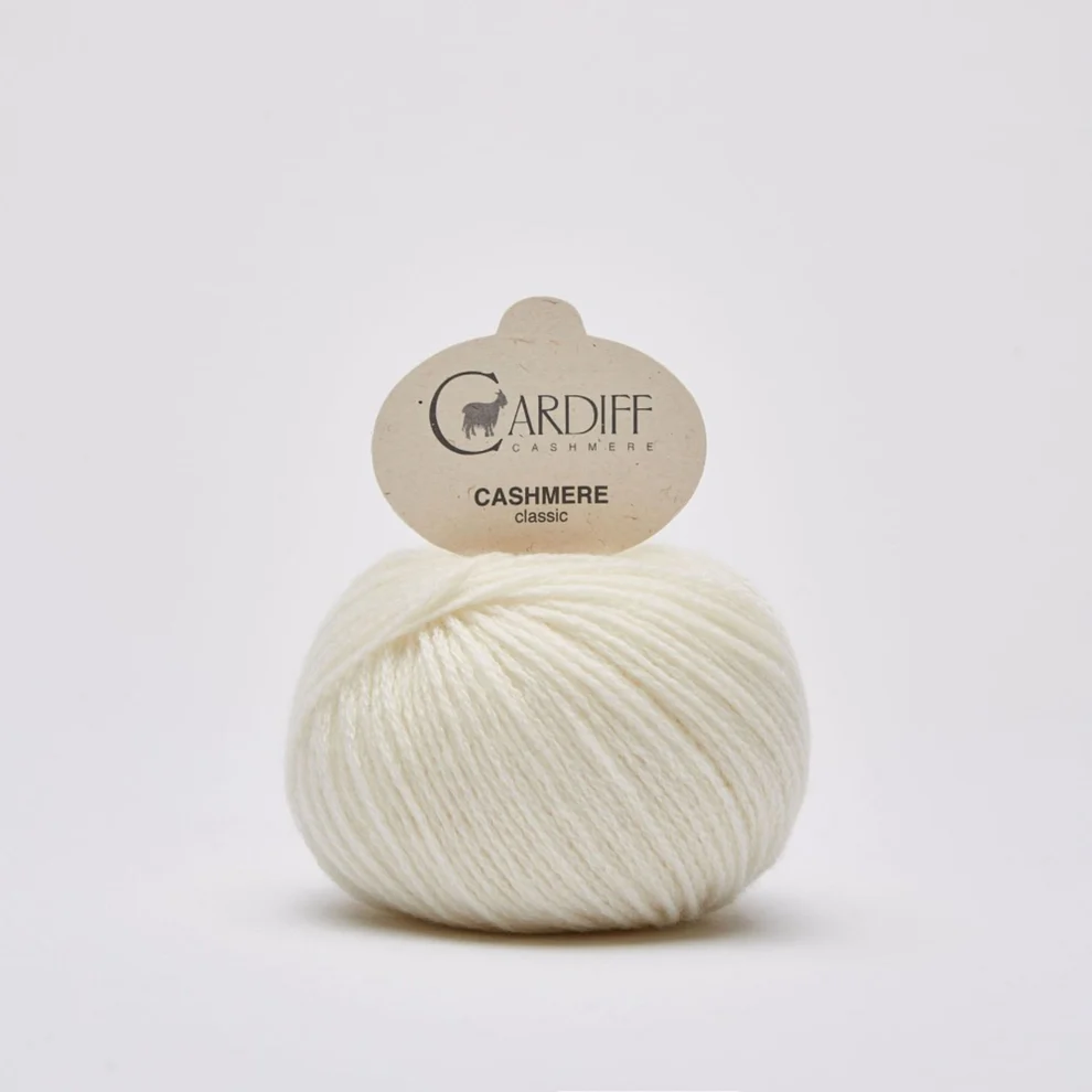 Gomitolo Cashmere da 25gr Bianco Neve VX 0501 