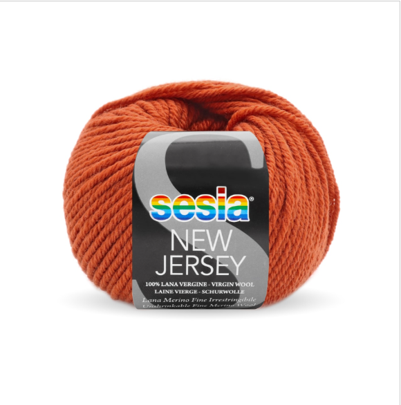 Gomitolo Sesia New Jersey da 50 gr. VX 5886 terra di siena