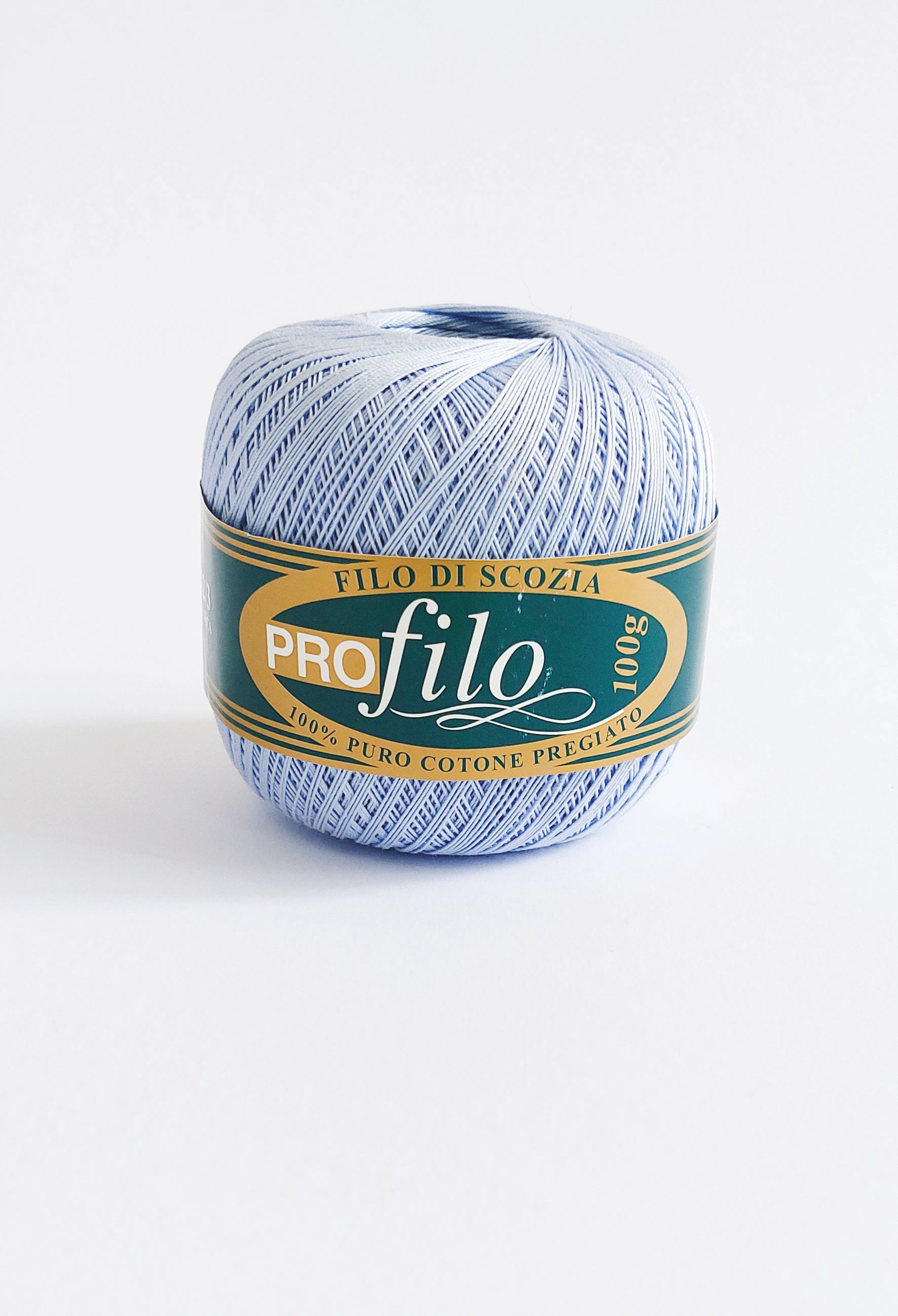 Filo di Scozia N.8 100 % Cotone Azzur. Ch.100 Gr