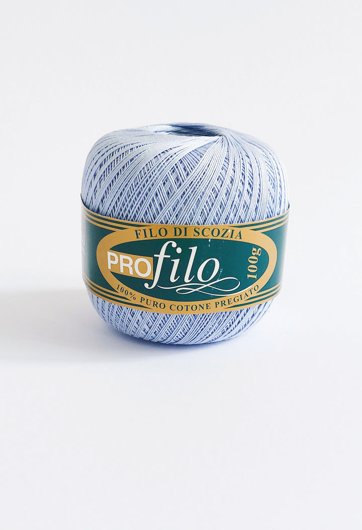 Filo di Scozia N.8 100 % Cotone Azzur. Ch.100 Gr