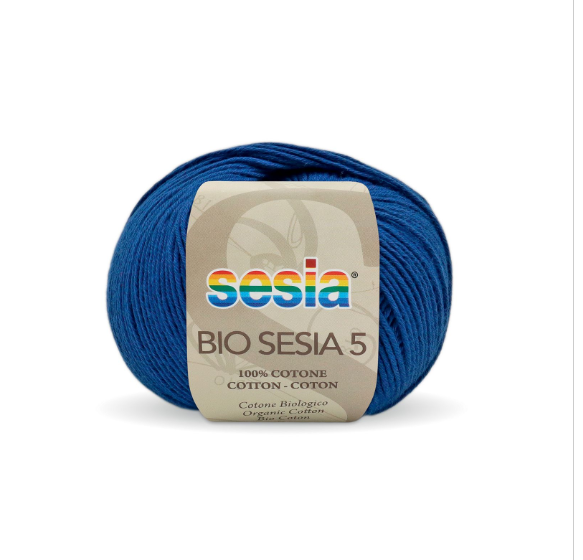 Gomitolo Bio Sesia 5 da 50 gr. VX 0474 bluette