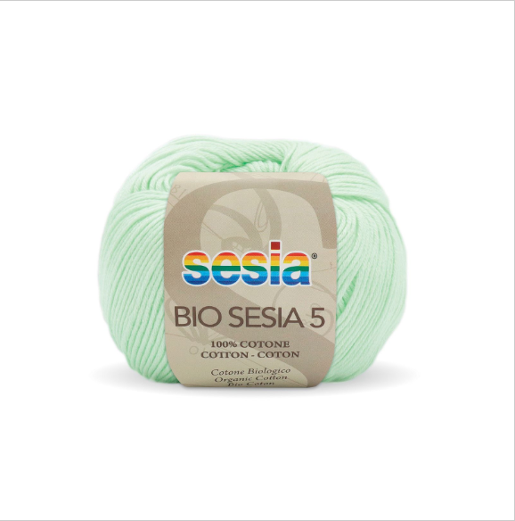 Gomitolo Bio Sesia 5 da 50 gr. VX 0070 verde acqua
