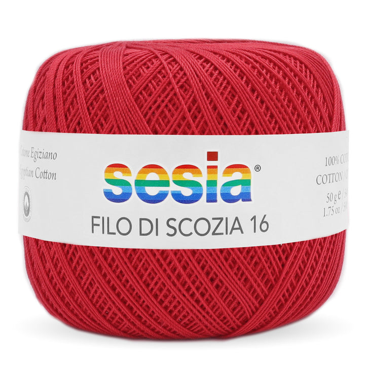 Gomitolo Sesia Scozia 16 da 50 gr. VX 0063 rosso