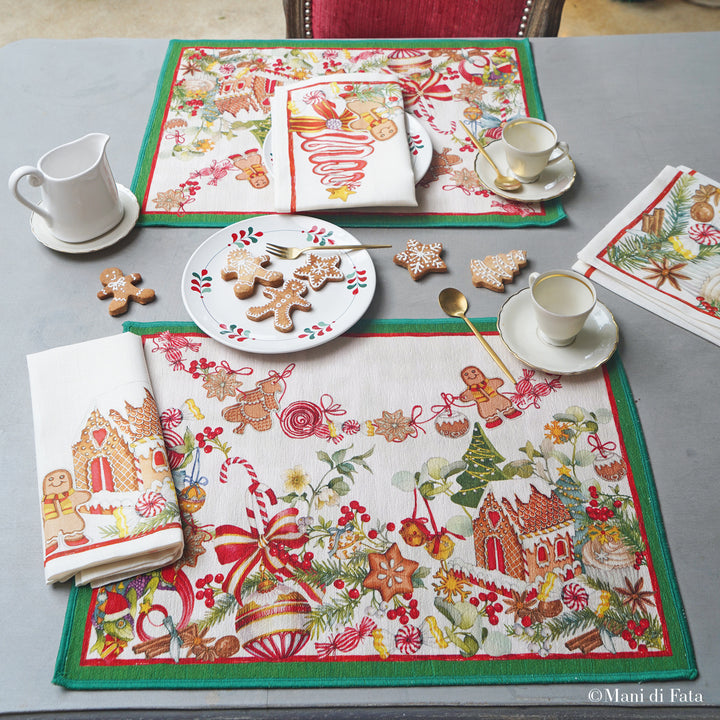 Set 2 tovagliette americane 'Pan di zenzero'