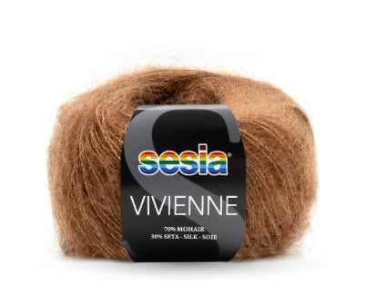 Gomitolo Sesia Vivienne da 25 gr. VX 1916 cuoio