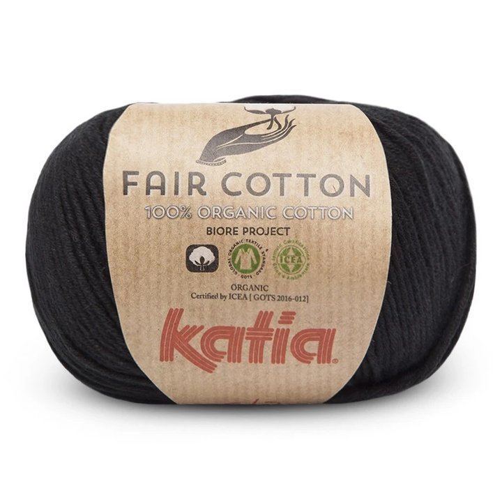 Gomitolo Fair Cotton da 50 gr VX 00002 Nero