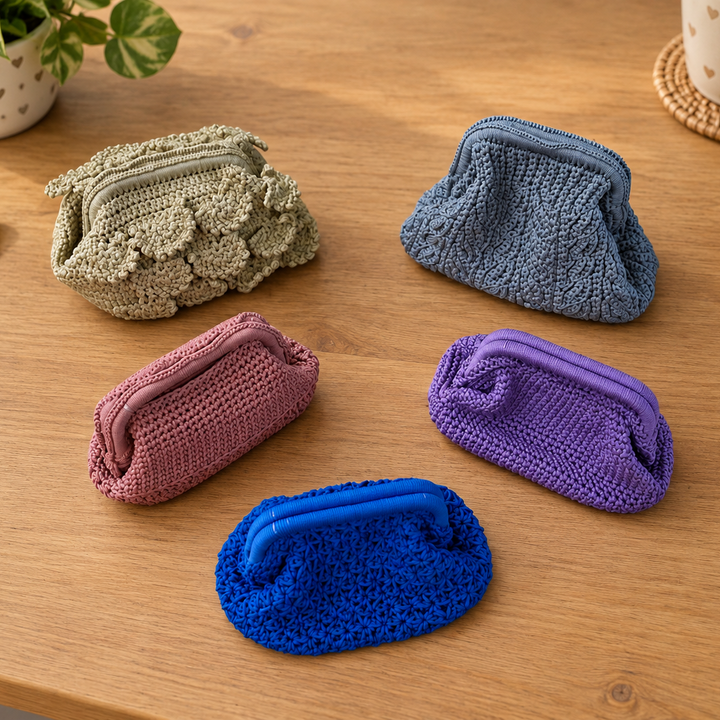 Kit per una clutch all'uncinetto