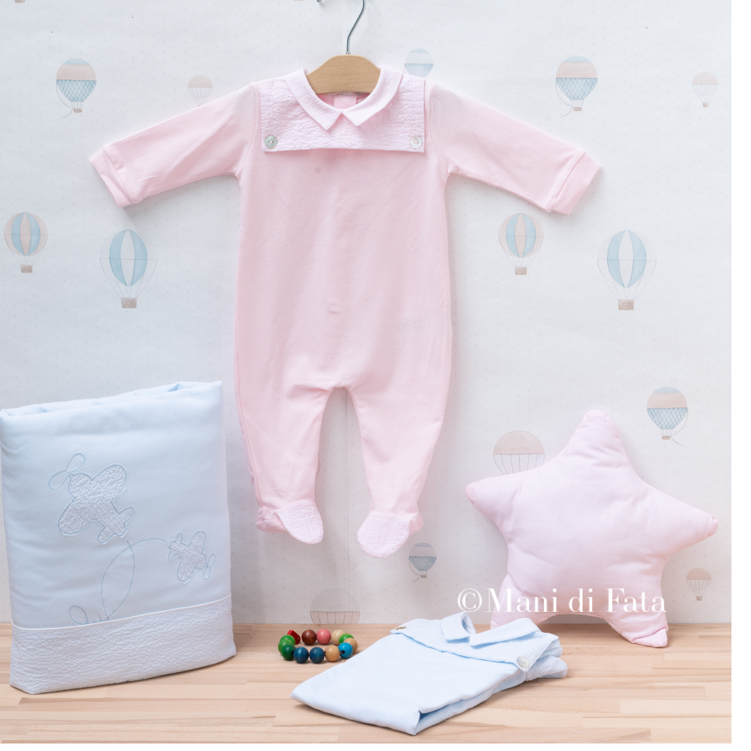 Tutina lunga con piedino in jersey di cotone