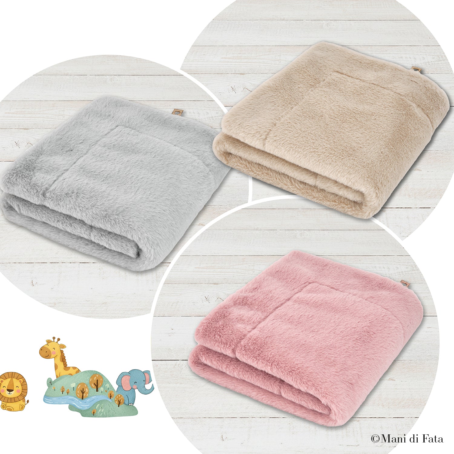 Copertina culla in eco-pelliccia