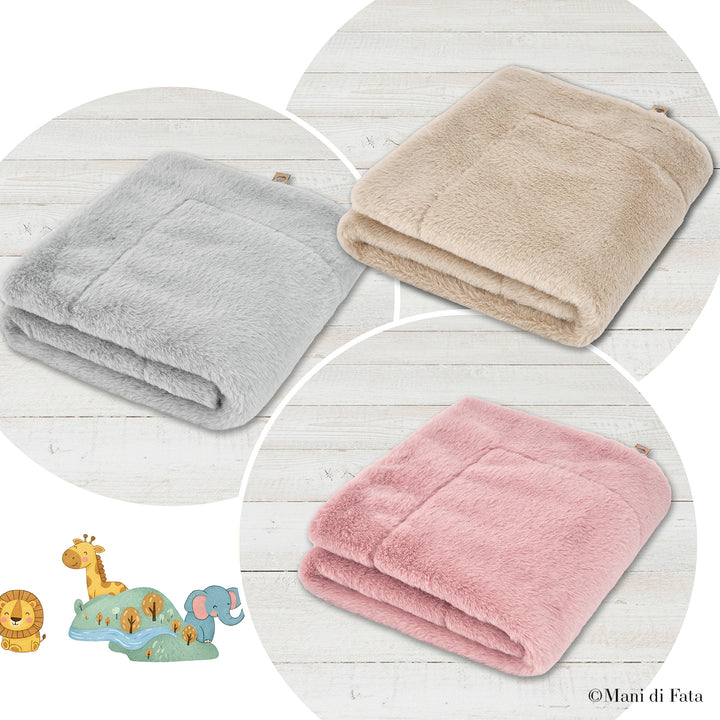 Copertina culla in eco-pelliccia