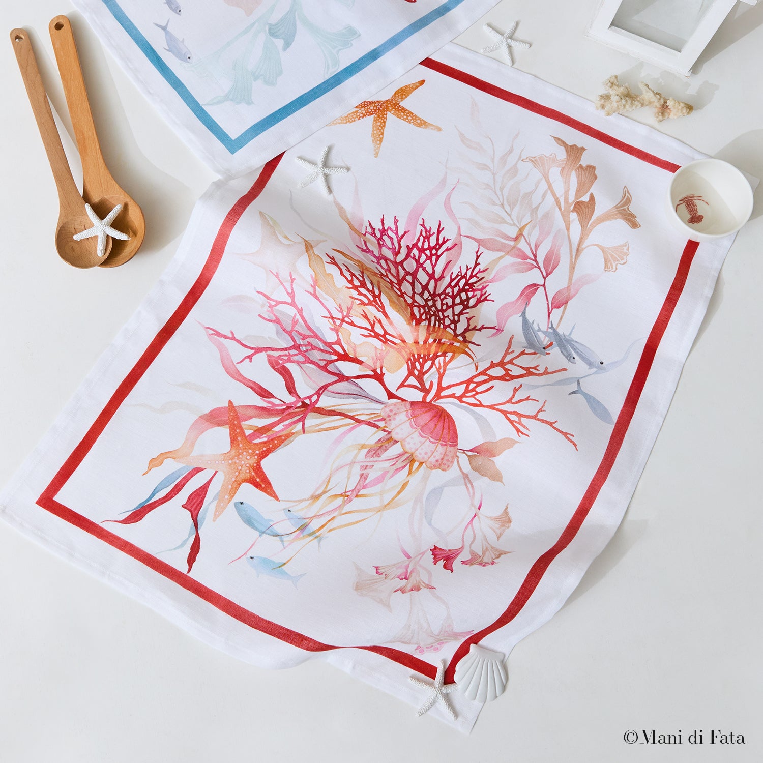 Asciugapiatti in lino Ondiva