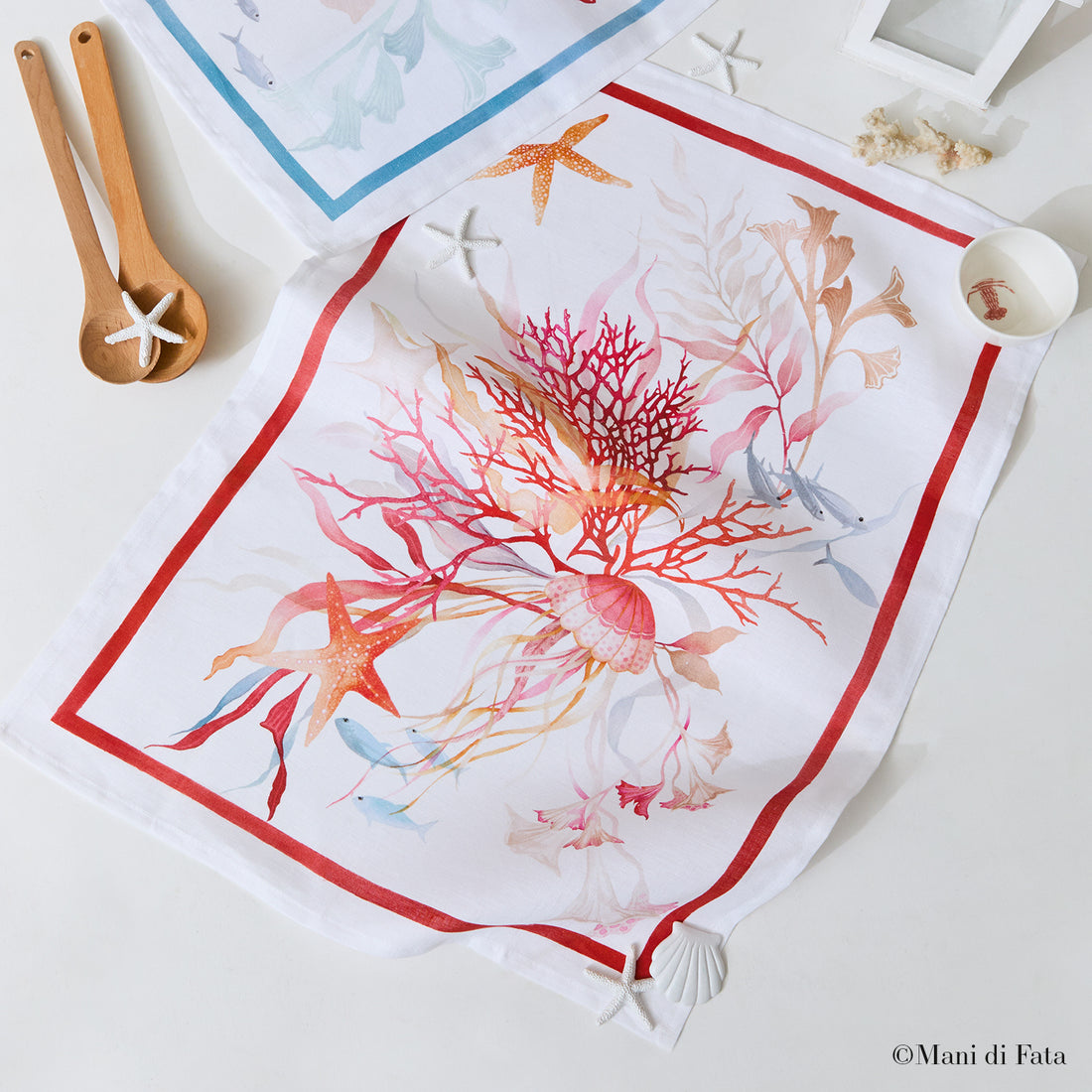 Asciugapiatti in lino Ondiva