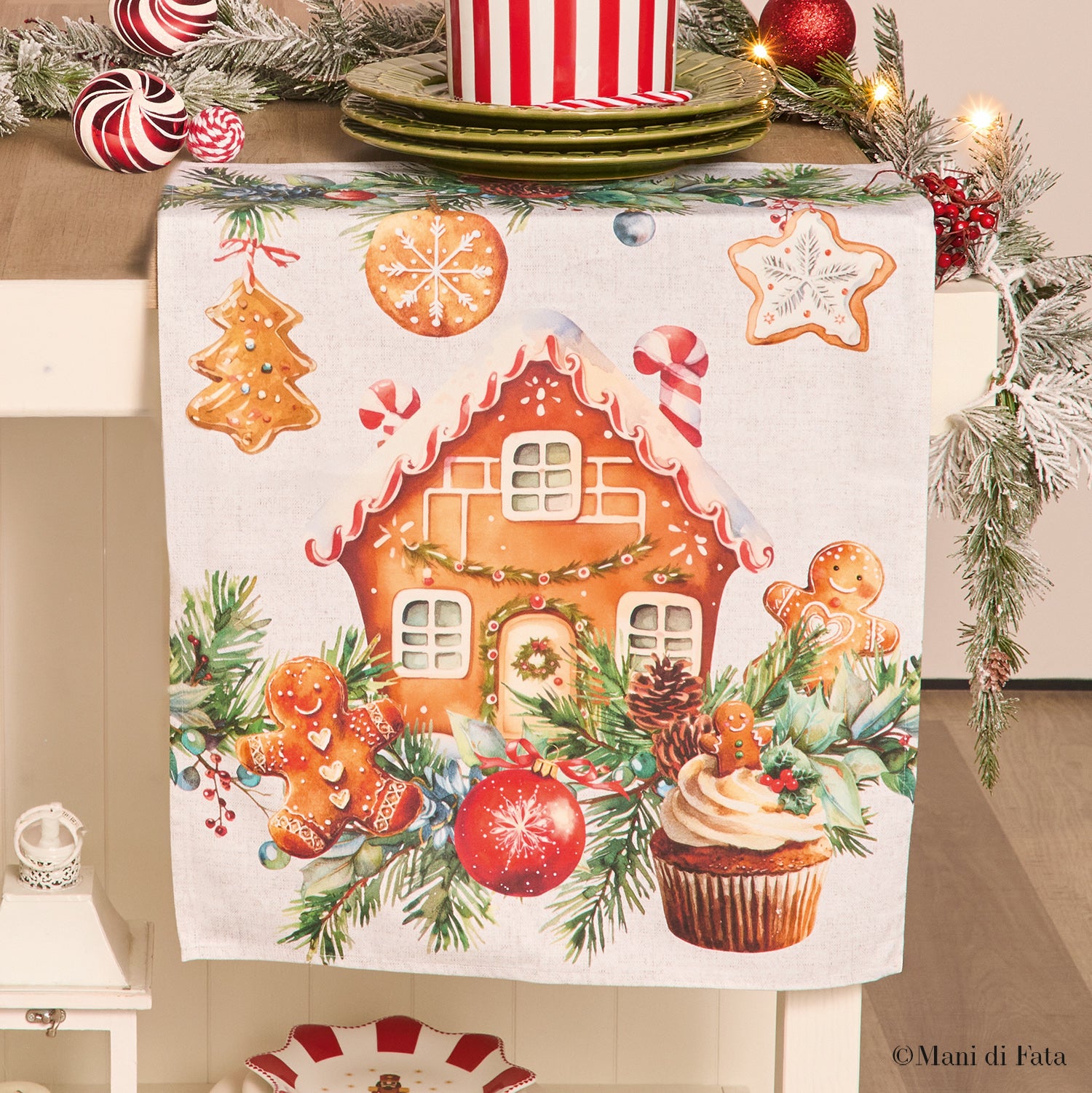Asciugapiatti in cotone Sweet Christmas