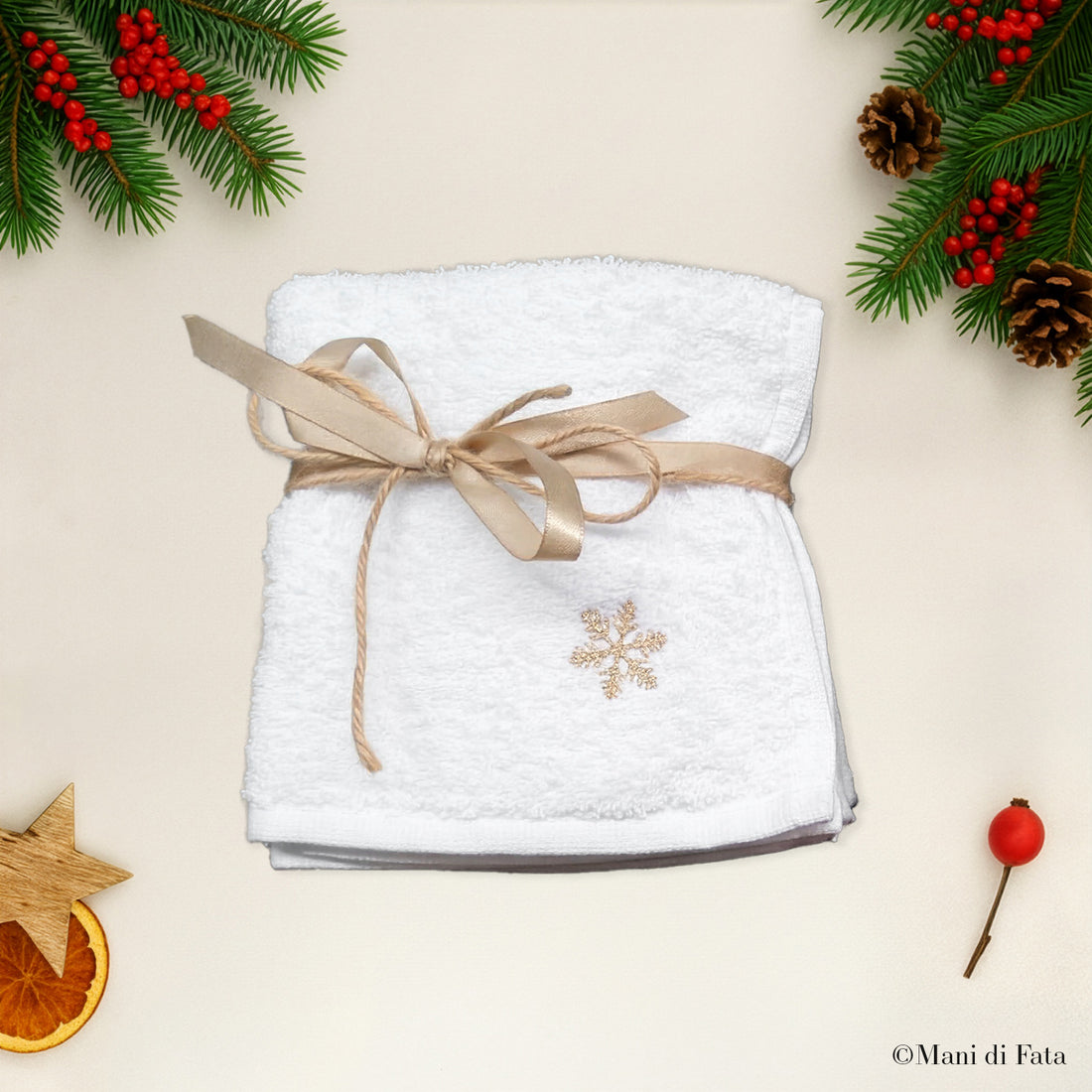 Set di 3 lavette natalizie