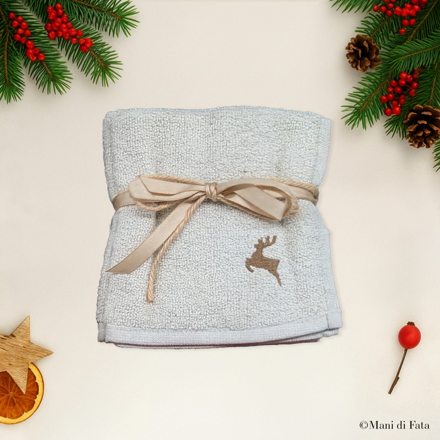 Set di 3 lavette natalizie