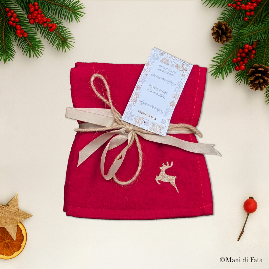 Set di 3 lavette natalizie
