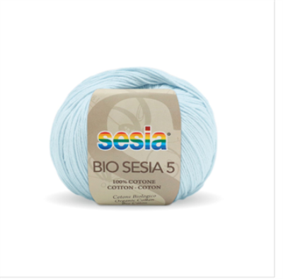 Gomitolo Bio Sesia 5 da 50 gr. VX 0071 azzurro cielo