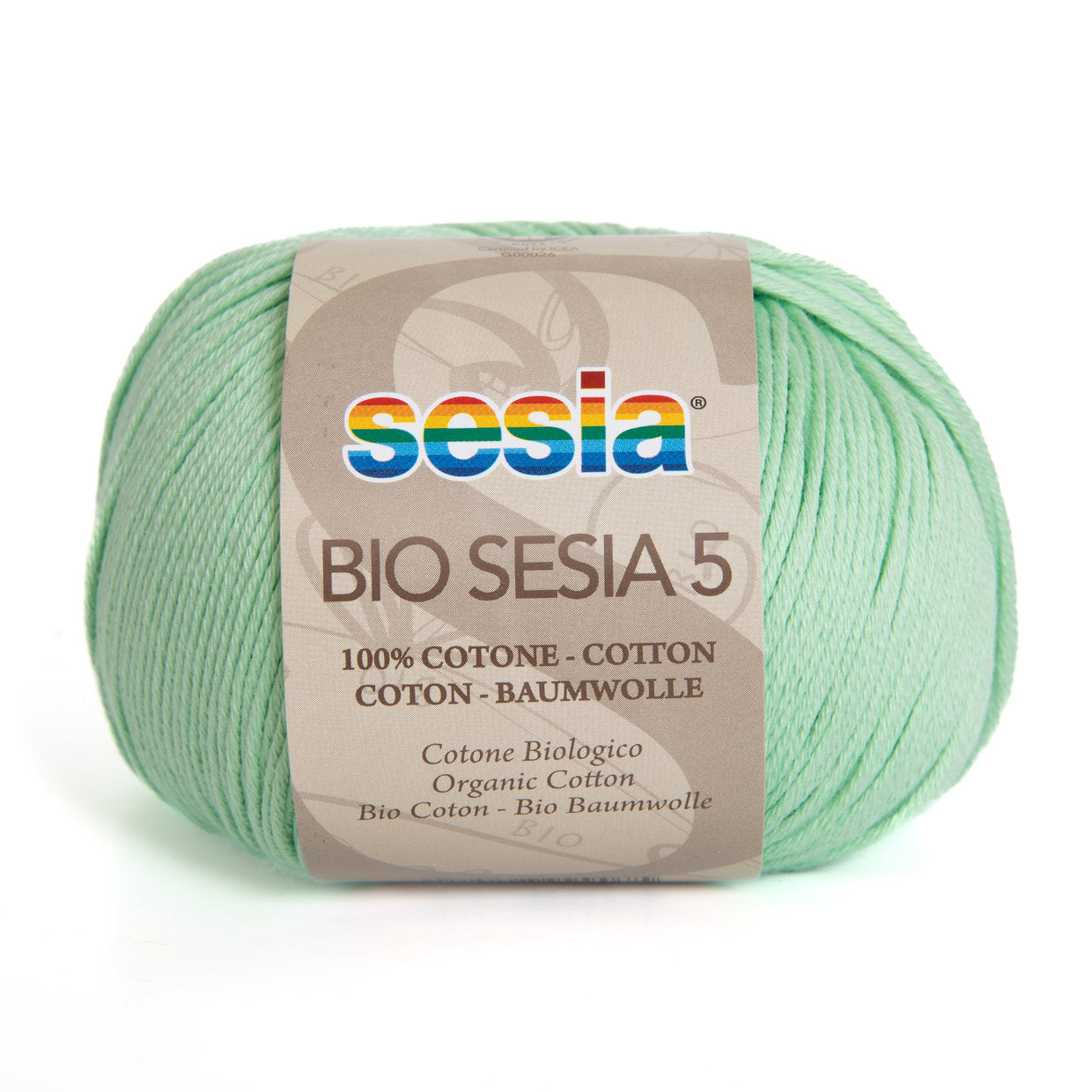 Gomitolo Bio Sesia 5 da 50 gr. VX 4291 verde pastello