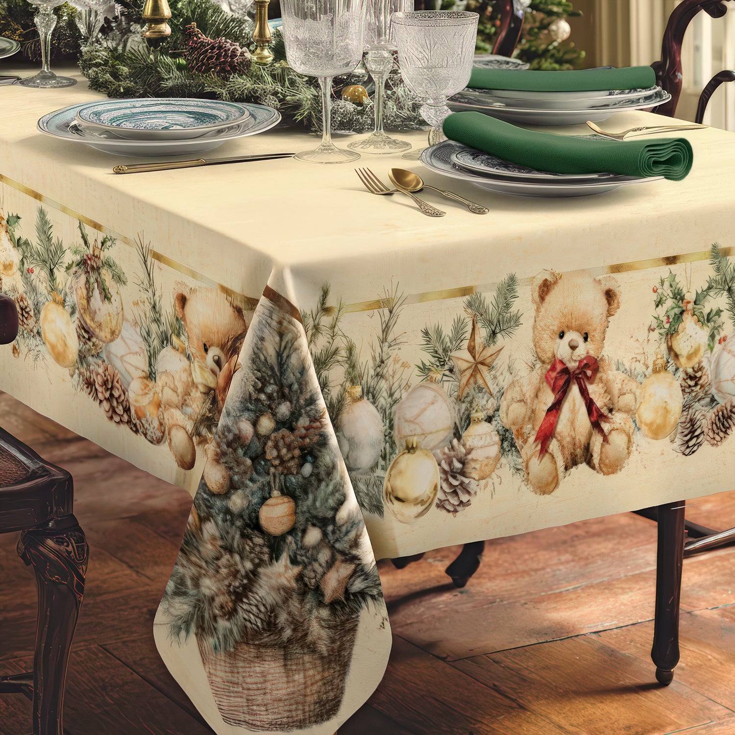 Tovaglia da 12 posti Orsetti Natalizi