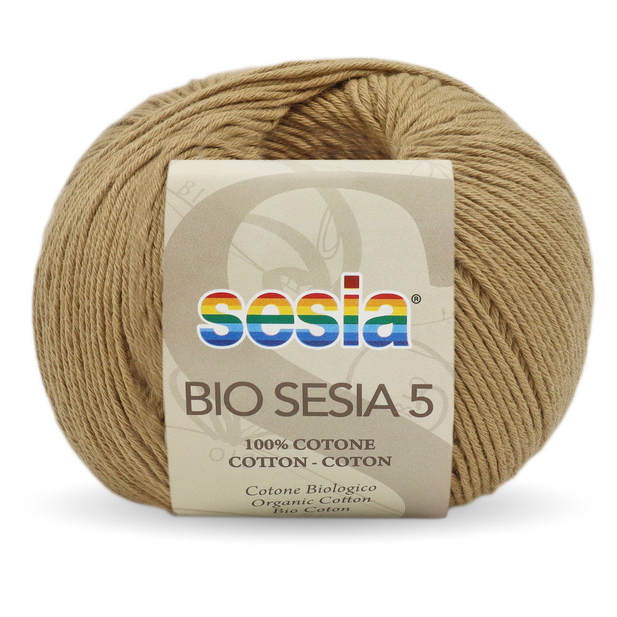 Gomitolo Bio Sesia 5 da 50 gr. VX 0045 marrone chiaro