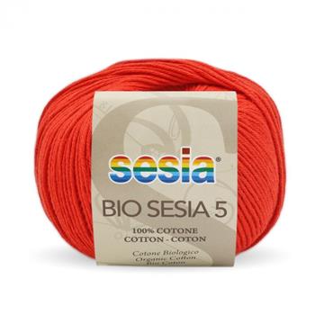 Gomitolo Bio Sesia 5 da 50 gr. VX 1887 mandarino