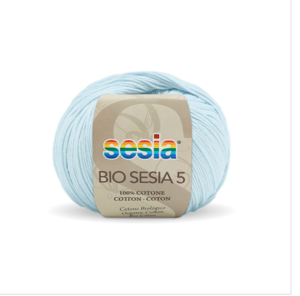 Gomitolo Bio Sesia 5 da 50 gr. VX 0071 azzurro cielo