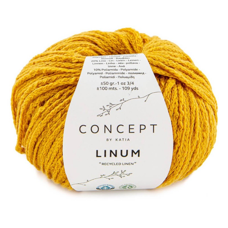 Filato Linum giallo 62 50g