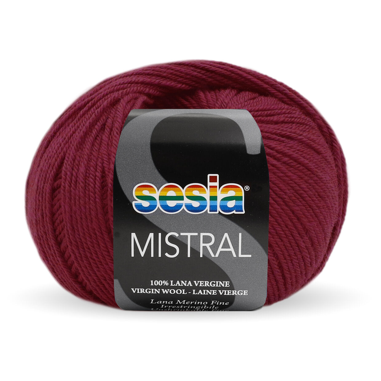Gomitolo Sesia Mistral da 50 gr. VX 0466 bordeaux