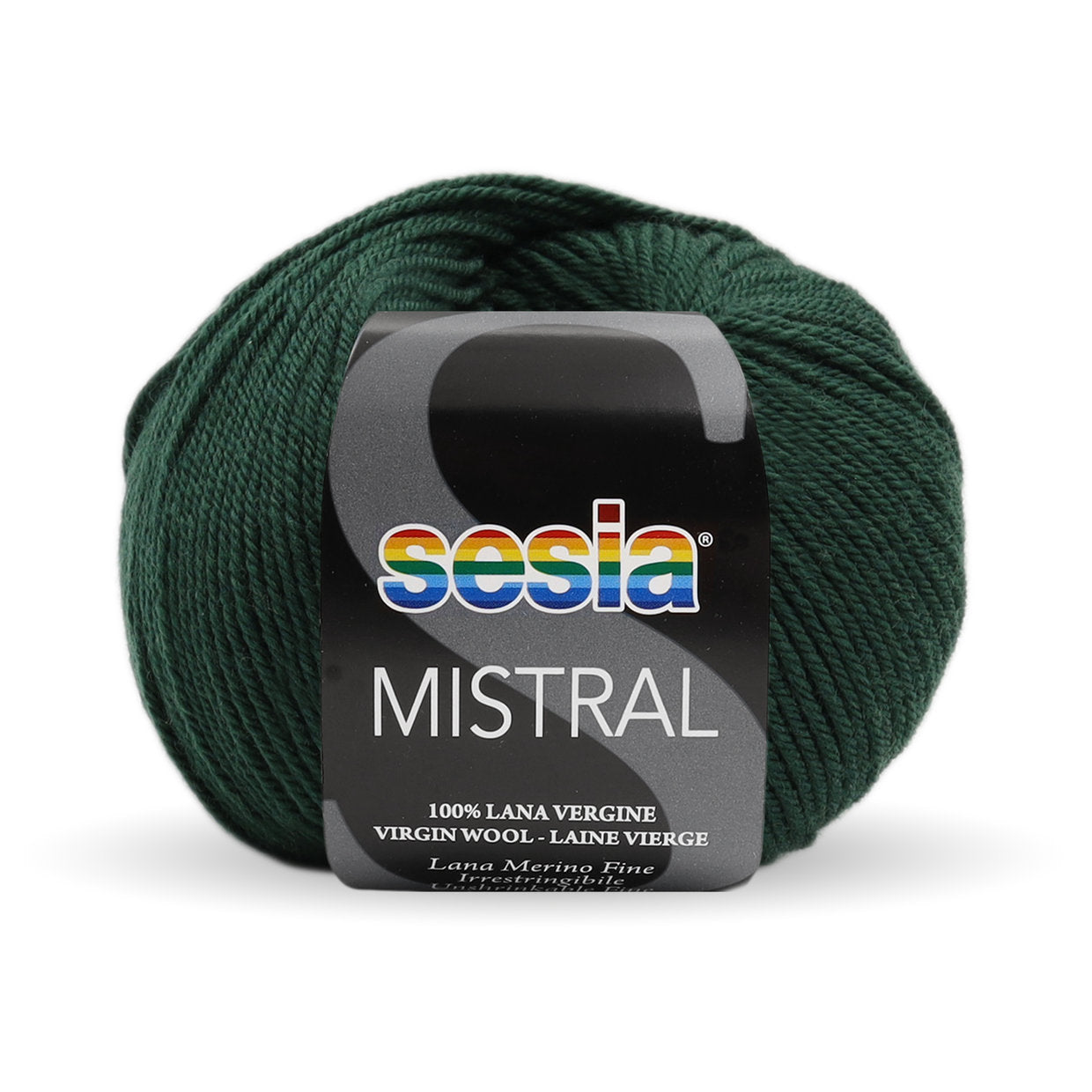 Gomitolo Sesia Mistral da 50 gr. VX 2458 verde scuro