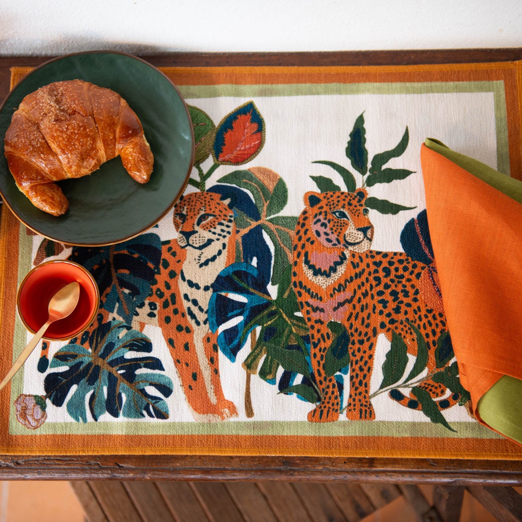 Set da due tovagliette all'americana stampa 'Giungla'