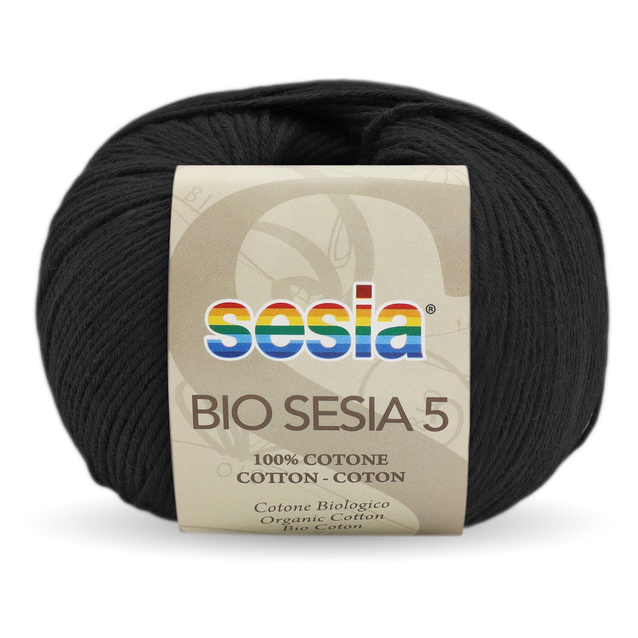 Gomitolo Bio Sesia 5 da 50 gr. VX 0067 nero