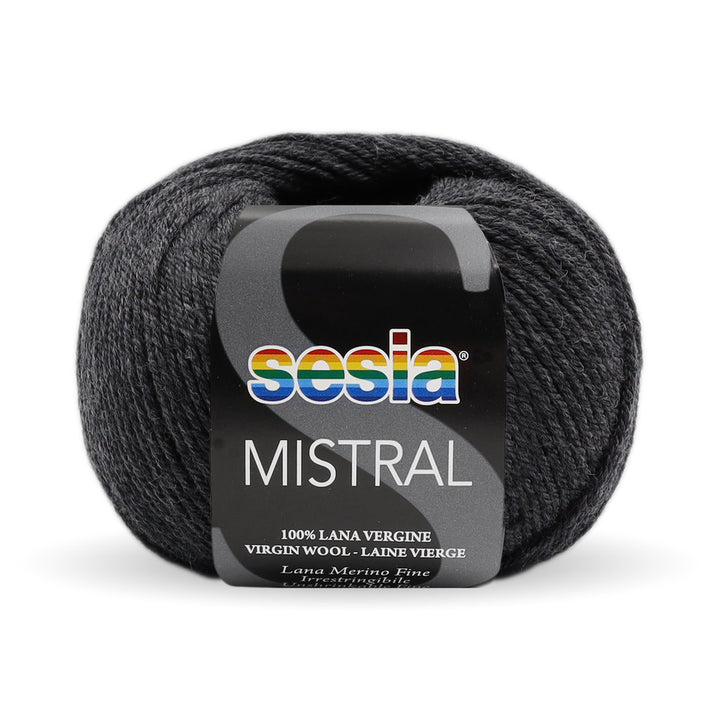 Gomitolo Sesia Mistral da 50 gr. VX 0154 grigio antracite