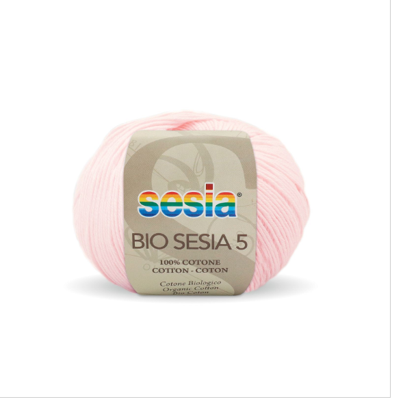 Gomitolo Bio Sesia 5 da 50 gr. VX 0084 rosa cipria