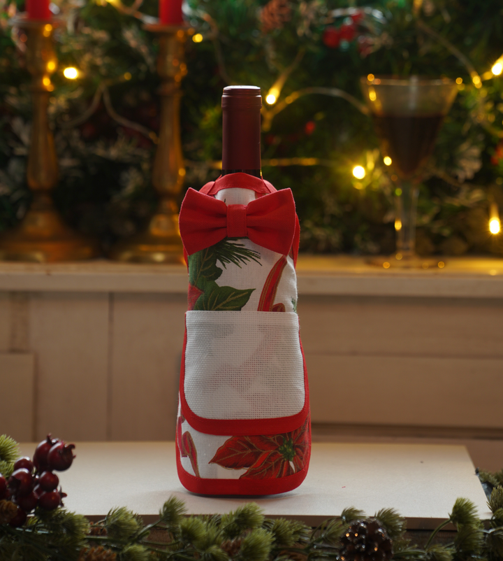 Salvagoccia in tessuto stelle ricamo punto croce