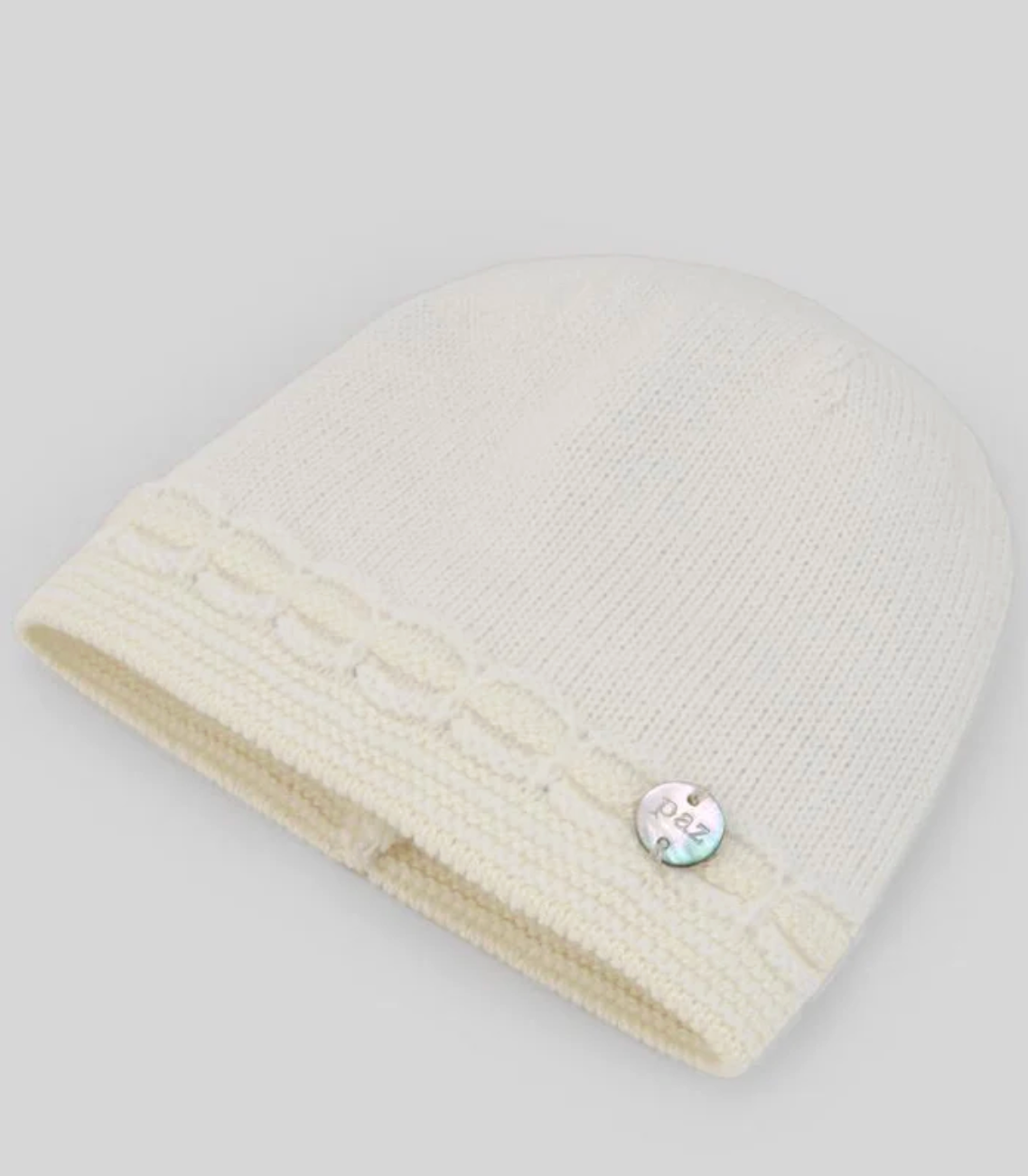 Cappellino in lana con bordo lavorato 6 mesi