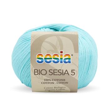 Gomitolo Bio Sesia 5 da 50 gr. VX 1296 acquamarina